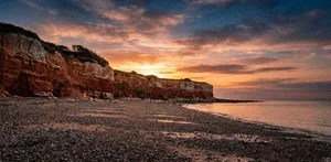 Hunstanton, lankytinos vietos Jungtinėje Karalystėje, cliffs, uolos