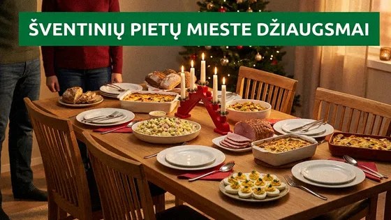 Šventinių pietų mieste džiaugsmai